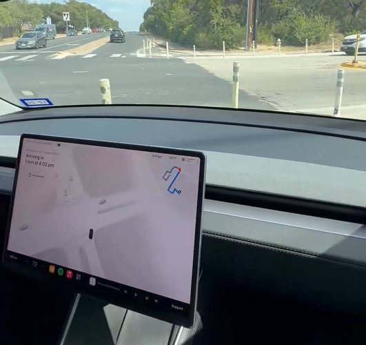 Not quite impeccable: Tesla Robotaxi drives itself into and through bollards