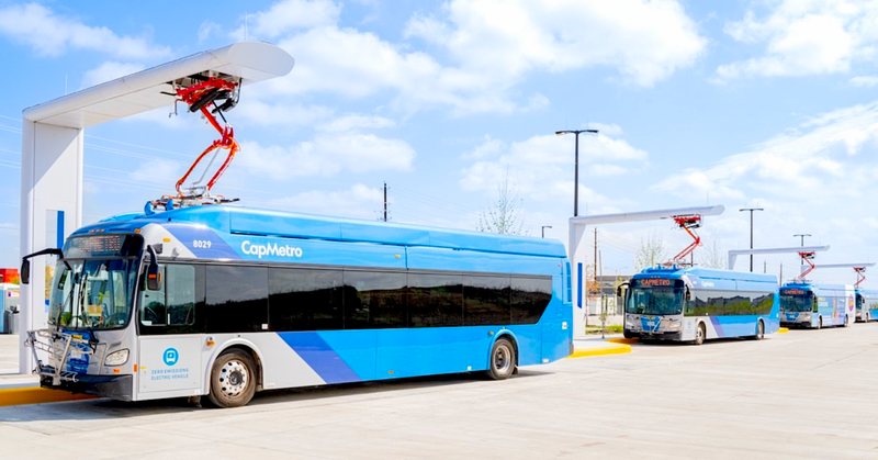Overhead wired charging comes to Austin electric bus fleet