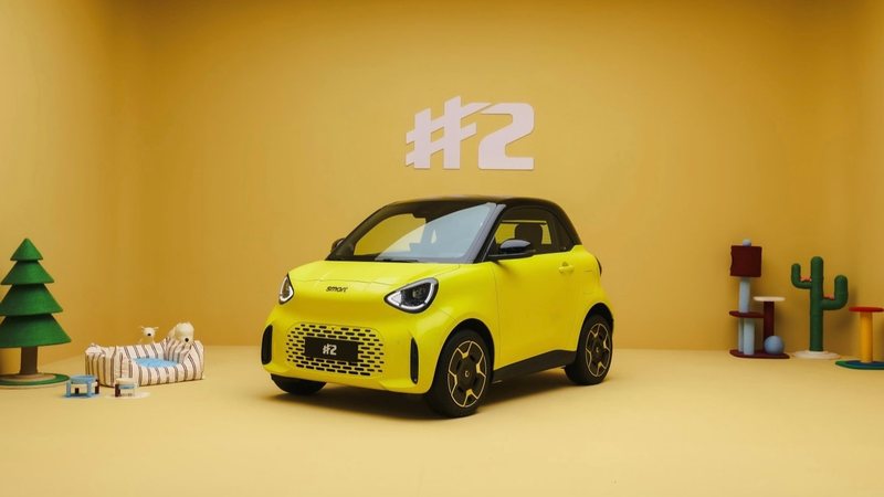 Smart #2 set for November 5 launch in China, retaining ForTwo's 2-seat layout