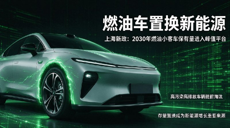 上海出台汽车消费新政，鼓励存量燃油车置换新能源