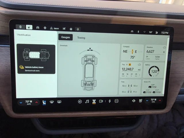 Vehicle battery issue while on a long road trip.