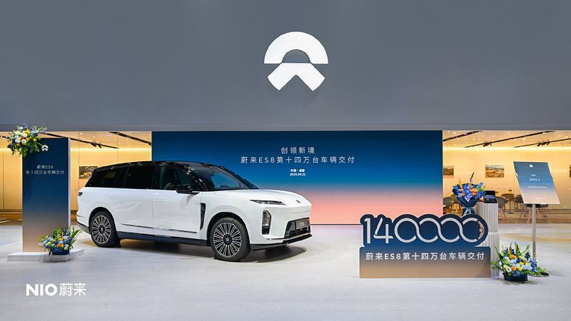Nio's third-gen ES8 deliveries reach 140,000, with latest 10,000 taking 30 days