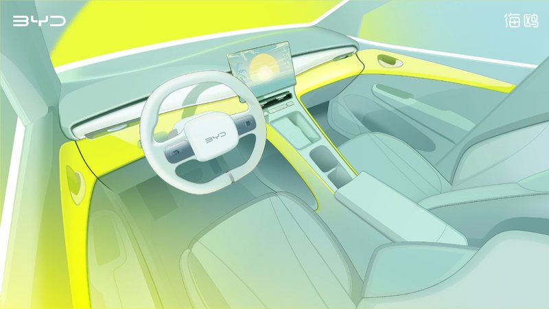 BYD unveils interior sketches of second-gen Seagull, offering glimpse of cabin design